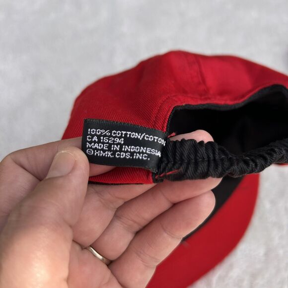 VINTAGE Reversible Sports Hat 90s Cap Stretch Back I Really Hate Love This Game - Picture 11 of 13